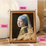 【Pets One 紙貓砂 換購品】貓抓板之名畫系列 貓玩具 珍珠耳環少女 1個