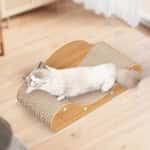 【Fussie Cat 礦物貓砂 Exchange item】貓梳化 瓦楞紙貓抓板 懶貓貴妃椅 1件