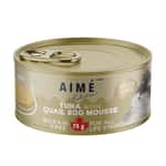 Aime Kitchen AIME Kitchen 貓罐頭 無穀物慕絲營養貓罐 殿堂主食系列 吞拿魚鵪鶉蛋慕絲 75g (TEM75)