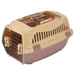 Petio 寵物雙門手提籠 摩卡棕色 M (91603333) 貓犬用日常用品 貓籠 狗籠 飛機籠 寵物用品速遞