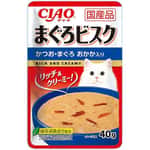 CIAO CIAO 貓濕糧 濃湯軟包 鰹魚+吞拿魚+木魚片入 40g (IC-357)