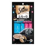【CIAO CIAO 换购品】日本Sheba 貓肉泥 鰹魚拼鰹魚三文魚 12g 4本入 (10193745/60002017)