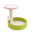 貓抓板 貓爬架 貓爬架 玩具嚴選 (中型 圓型底兜 顏色隨機)
