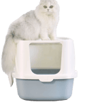 貓砂盆 肥貓適用 特大全封閉式頂出式防噴濺貓砂盆 (顏色隨機)