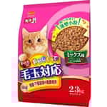 Mio 三才 日本Mio三才 特選去毛球貓糧 腎臟及下部尿路健康維持配方 高齡貓適用 魚+雞肉+柴魚片味 2.3kg (桃紅色)