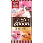 Unicharm Unicharm 貓零食 日本三星銀匙肉泥湯匙 金槍魚+雞肉 10g 4個入 (粉紅橙)