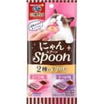 Unicharm Unicharm 貓零食 日本三星銀匙肉泥湯匙 金槍魚+鰹魚 10g 4個入 (粉紅紫)