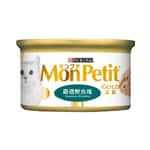 MonPetit MonPetit 貓罐頭 金裝系列 金裝鰹魚塊 85g (肉凍系列) (綠) (NE11638009)