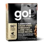 GO GO! SOLUTIONS 無穀物狗濕糧 活力營養系列 羊肉絲豬肉 354g