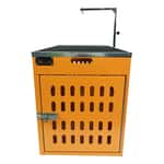 貓籠 狗籠 飛機籠 Solidpet蘇力 寵物籠 貓籠狗籠 鋁固定飛機籠 無輪款 二號 橙色 (ALAC-202-OR)