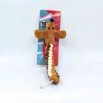 Billipets Billipets 狗玩具 三色編織長圓身狗 淺啡色 (NS-16254B)