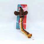 Billipets Billipets 狗玩具 三色編織長圓身狗 深啡 (NS-16254A)