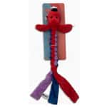 Billipets Billipets 狗玩具 三色編織長圓身狗 紅色 40cm (NS-16255)