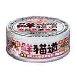 鮮貓道 鮮貓道 貓罐頭 主食罐 鮪魚+雞肉 鴨肉絲 82g (粉紅罐) (JF-6624) 