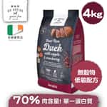 Go Native Go Native 愛爾蘭冠軍 頂級無穀物單一蛋白低敏狗糧 成犬鴨肉 4kg 中小型犬用
