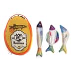 木天蓼 貓草 PETSVILLE 三條薄荷⼩⿂乾貓咪玩具套裝 (P2020304A)