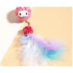 逗貓棒 PETSVILLE 鈴鐺毛線團子 (顔色隨機)