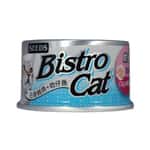 SEEDS SEEDS 貓罐頭 Bistro機能鮪魚銀罐 ⽩身鮪⿂+吻仔⿂+Oligo 80g (bc06) 