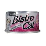 SEEDS SEEDS 貓罐頭 Bistro機能鮪魚銀罐 ⽩身鮪⿂+⽜⾁+Oligo 80g (bc07s)