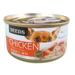 SEEDS SEEDS 狗罐頭 Chicken全天然雞⾁罐 鮮嫩純雞⾁+番茄 70g (ck02) 