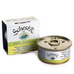 Natural Code Schesir 湯煮貓罐頭 吞拿魚及白飯魚 70g