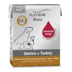 PLATINUM PLATINUM 狗濕糧 無穀物成犬配方 西班牙黑毛豬+火雞 375g (PT650)