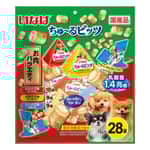 CIAO CIAO 狗零食 1.4兆乳酸菌 夾心餅 芝士及牛肉及雞軟骨味 12g×28袋 (DS-412)