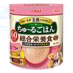 CIAO CIAO 狗肉泥 主食肉醬系列 雞肉及野菜及牛肉及芝士味 14g×60本 (DS-257)