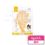 貓零食狗零食 汪喵星球 dogcatstar 肉醬零食 貓狗零食 無膠純肉泥 雞肉 6g x 5 (SN577)