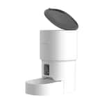 飲食用具 寵物智能自動餵食器 按鍵款 白色 4L