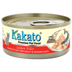 Kakato Kakato 貓罐頭 全營養單一蛋白主食罐 成貓及高齡貓配方 三文魚 70g (TD0774EIN)