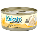 Kakato Kakato 貓罐頭 全營養單一蛋白主食罐 幼貓1–12個月及增重配方 雞胸 70g (TD0782EIN)