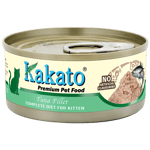 Kakato Kakato 貓罐頭 全營養單一蛋白主食罐 幼貓1–12個月及增重配方 吞拿魚 70g (TD0783EIN)