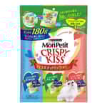 MonPetit 日本MonPetit Crispy Kiss 貓零食 貓脆餅 奢華魚肉雞肉及三文魚味 6g x 30袋 (藍綠粉紅)