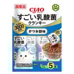 CIAO CIAO 貓糧 日本3000億個乳酸菌系列 鰹魚味 22g 5袋入 (藍) (P-232)