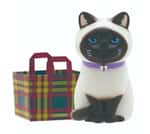 貓咪精品 生活用品超級市場 日本直送 貓公仔擺設 放在紙袋内的貓2 配方格紙袋一個入 - 清貨優惠