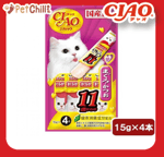 CIAO 貓零食 貓零食 CIAO 貓零食 日本啫喱果凍棒 11歳まぐろ・かつお 金槍魚鰹魚味 11歲食用 60g (桃紅令) (4SC-84/TSC-125)