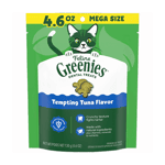 Greenies Greenies貓齒靈 貓零食 潔齒餅 Tempting Tuna Flavor 吞拿魚 4.6OZ (10205272) (GR204) (新舊包裝隨機發貨)