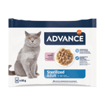 ADVANCE ADVANCE 貓濕糧 日常護理 絕育成貓配方 火雞 85g x 4包 (964532) (新舊包裝隨機發貨)