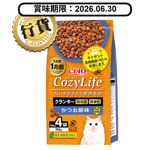CIAO CIAO 爽快生活乳酸菌+甲殼素貓糧 木魚味 190g×4 (P-332) (賞味期限 2026.06.30)