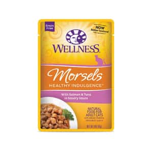 WELLNESS WELLNESS 貓濕糧 滋味肉汁系列 三文魚+吞拿魚 Morsels HEALTHY INDULGENCE Salmon & Tuna 85g (89097G)