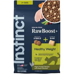 Instinct Instinct 貓糧 本能 貓糧 無穀物生肉系列 雞肉(健康減重低脂) 10lb (658689) (新舊包裝隨機發貨)