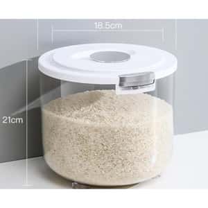 密封寵物糧桶 貓糧狗糧 防潮大容量 圓桶 約5kg 貓犬用日常用品 飲食用具 寵物用品速遞
