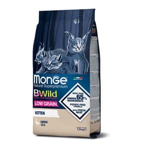 Monge Monge Bwild 貓糧 低穀物野生系列 野生鵝肉幼貓專用配方 10kg (MO5180)