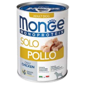 Monge Monge 貓罐頭 單一蛋白系列 雞肉 400g (MO4212) (新舊包裝隨機發貨)