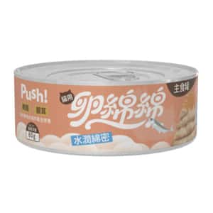 貓罐頭 Push! 卵綿綿 北歐魚卵主食貓罐 嫩雞銀耳 80g (橘罐) (PUSH202)