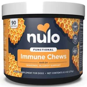 營養保充劑 Nulo 功能性保健咀嚼狗小食 抗季節敏感強化免疫力配方 90粒 (18CI09)