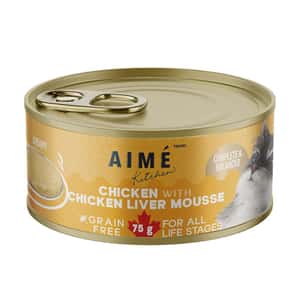 AIME Kitchen 貓罐頭 無穀物慕絲營養貓罐 殿堂主食系列 雞肉雞肝慕絲 75g (TLM75) 貓罐頭 貓濕糧 AIME Kitchen 寵物用品速遞