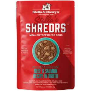 Stella & Chewy s Stella & Chewy s Stella s Shredrs 狗濕糧 肉絲滋味包系列 草飼牛+三文魚配方 80g 2.8oz (SSBSB)