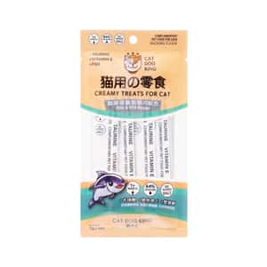 貓零食狗零食 貓犬王 貓用 肉泥零食 助降壞膽固醇之配方 鯖魚味 60克 (1包4條) (CDK2057)